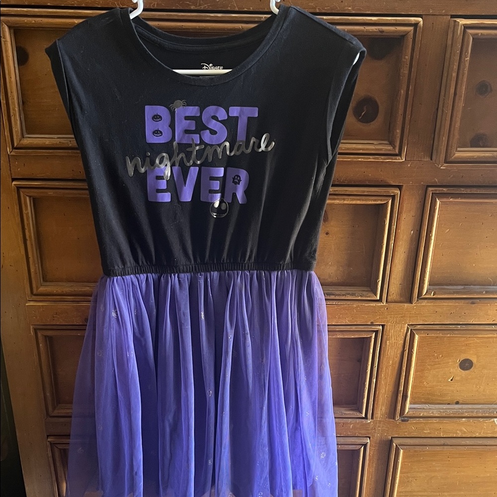 Disney Black and Purple Graphic Dress